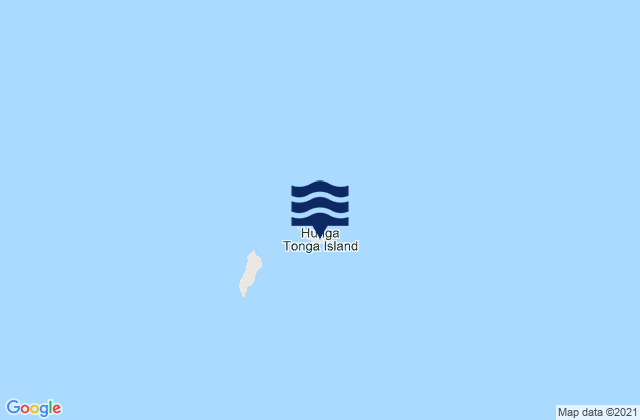 Mappa delle Getijden in Hunga Tonga Island, Tonga