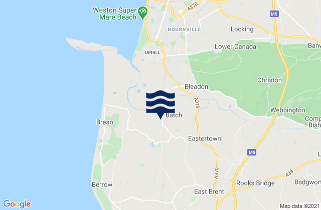 Mappa delle Getijden in Hutton, United Kingdom