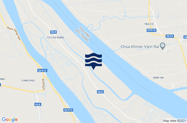 Mappa delle Getijden in Huyện Cù Lao Dung, Vietnam