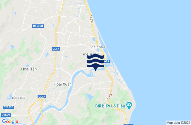 Mappa delle Getijden in Huyện Hoài Nhơn, Vietnam