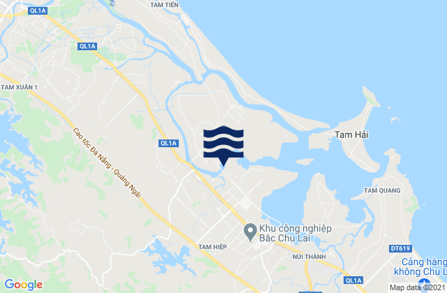 Mappa delle Getijden in Huyện Núi Thành, Vietnam