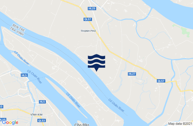 Mappa delle Getijden in Huyện Thạnh Phú, Vietnam
