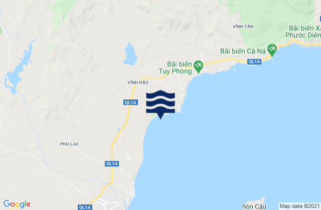 Mappa delle Getijden in Huyện Tuy Phong, Vietnam