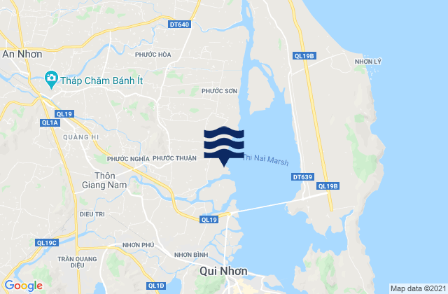 Mappa delle Getijden in Huyện Tuy Phước, Vietnam