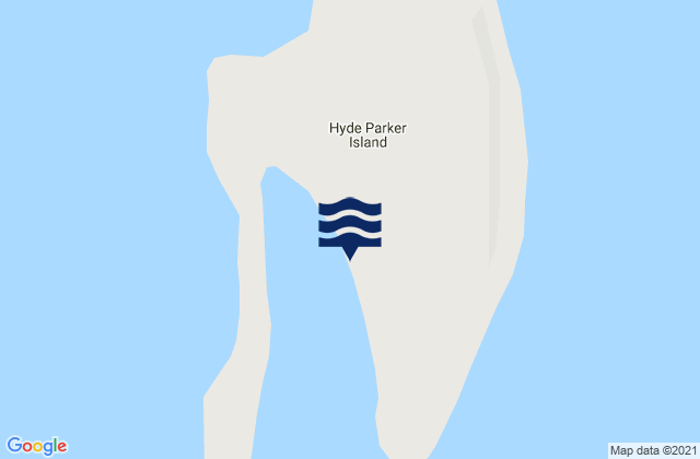 Mappa delle Getijden in Hyde Parker Island, United States