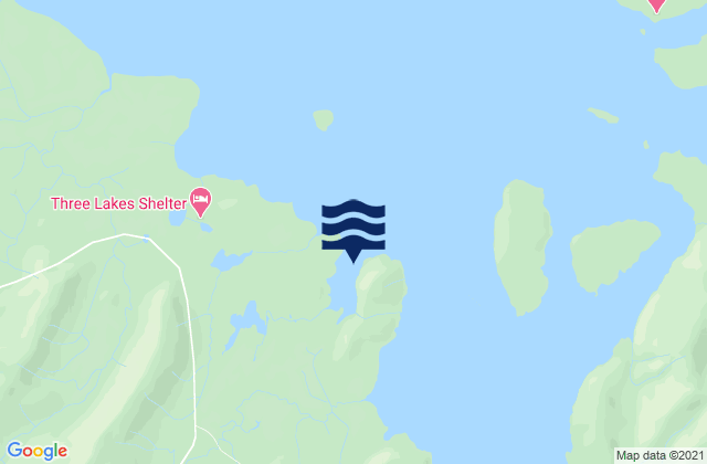 Mappa delle Getijden in Ideal Cove, United States