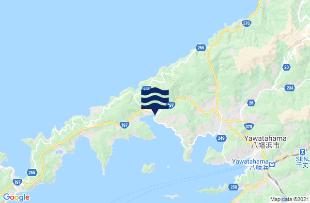 Mappa delle Getijden in Ikata-chō, Japan