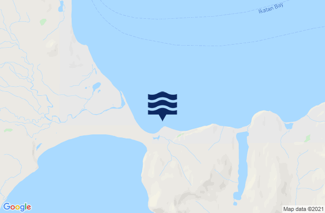 Mappa delle Getijden in Ikatan Bay, United States