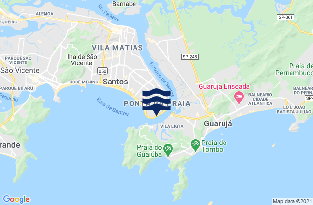 Mappa delle Getijden in Ilhas das Palmas, Brazil