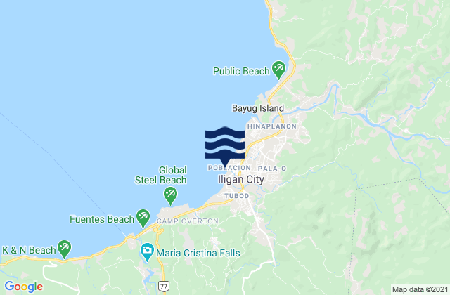 Mappa delle Getijden in Iligan, Philippines