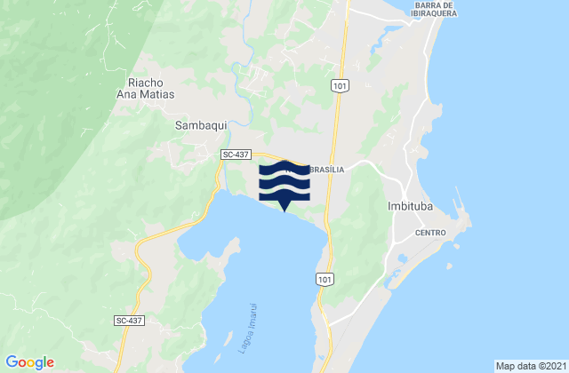 Mappa delle Getijden in Imbituba, Brazil