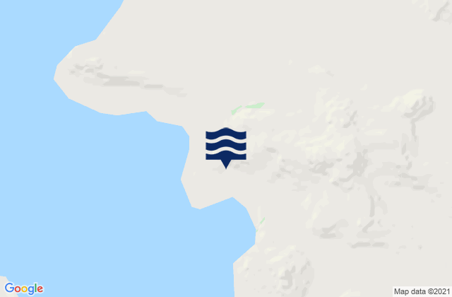 Mappa delle Getijden in Inanudak Bay, United States