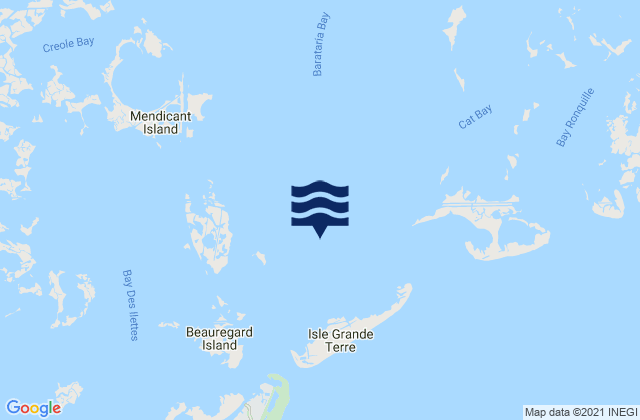 Mappa delle Getijden in Independence Island, United States