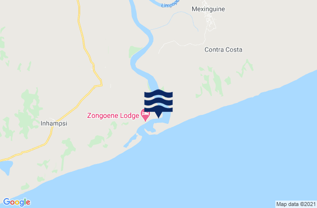 Mappa delle Getijden in Inhampura, Mozambique