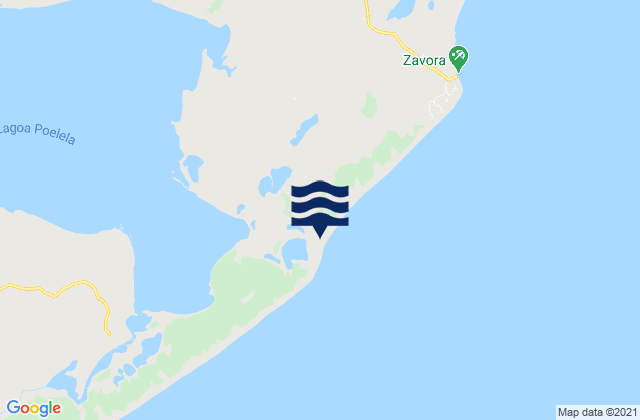 Mappa delle Getijden in Inharrime District, Mozambique