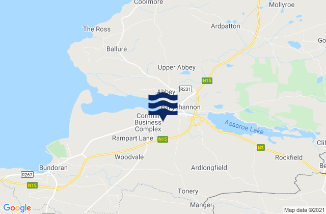 Mappa delle Getijden in Inishmore, Ireland