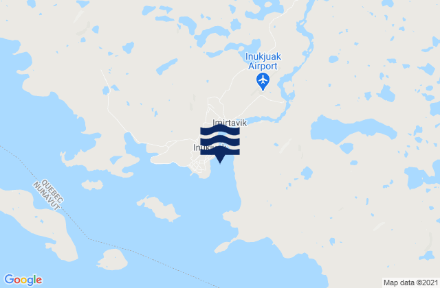 Mappa delle Getijden in Inukjuak, Canada