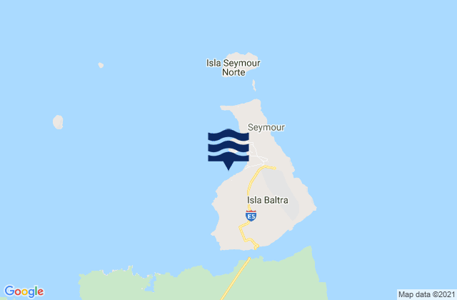 Mappa delle Getijden in Isla Baltra, Ecuador