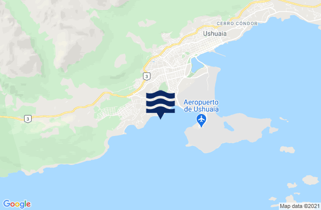 Mappa delle Getijden in Islas Ano Nuevo, Chile