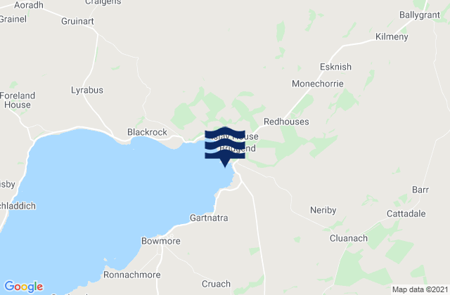 Mappa delle Getijden in Isle of Islay, United Kingdom