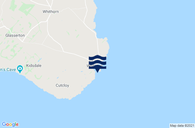 Mappa delle Getijden in Isle of Whithorn, United Kingdom