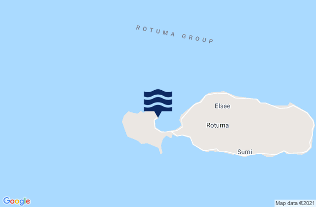 Mappa delle Getijden in Itu'muta, Fiji