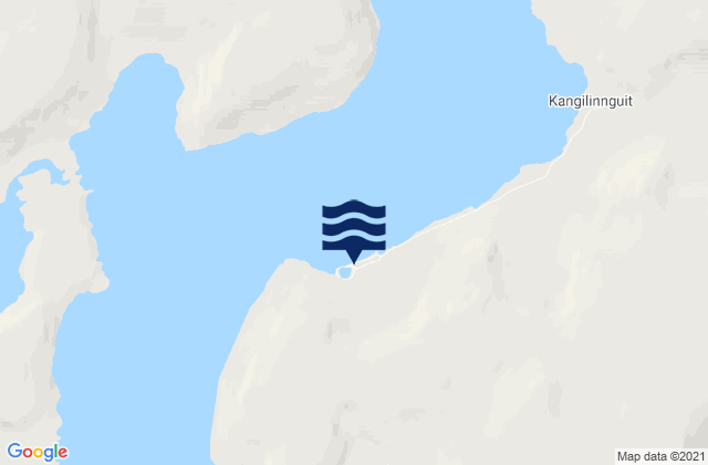 Mappa delle Getijden in Ivittuut, Greenland