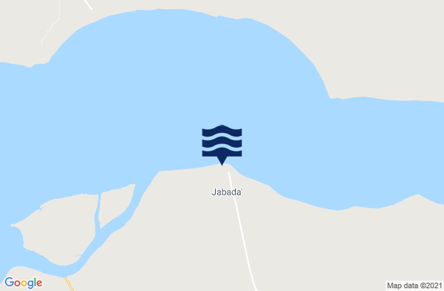 Mappa delle Getijden in Jabada, Guinea-Bissau