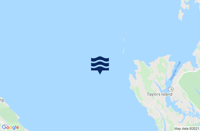 Mappa delle Getijden in James Island 1.6 n.mi. SW of, United States