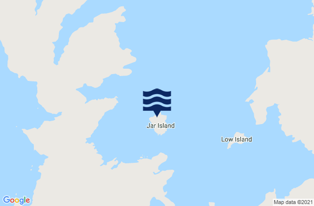 Mappa delle Getijden in Jar Island, Australia