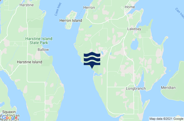 Mappa delle Getijden in Joemma Beach, United States