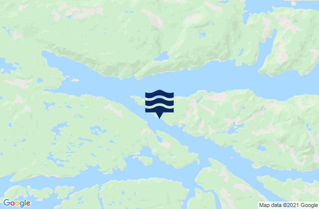 Mappa delle Getijden in Johnson Point, Canada
