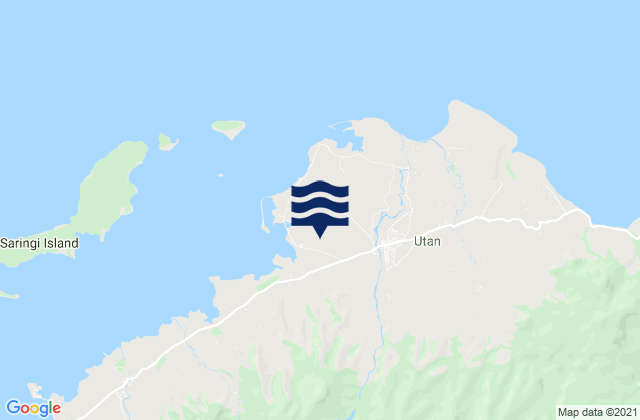 Mappa delle Getijden in Jorok Dalam, Indonesia