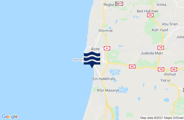 Mappa delle Getijden in Judeida Makr, Israel