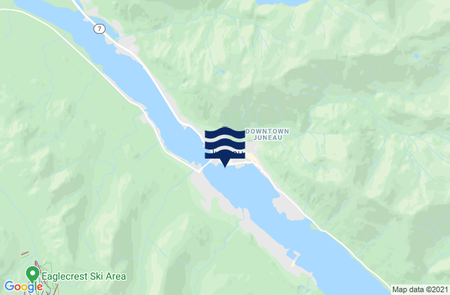 Mappa delle Getijden in Juneau, United States