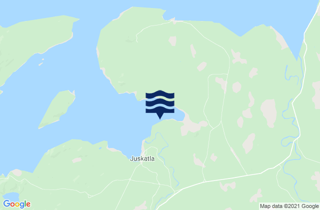 Mappa delle Getijden in Juskatla, Canada