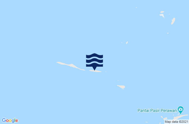 Mappa delle Getijden in Kabupaten Administrasi Kepulauan Seribu, Indonesia