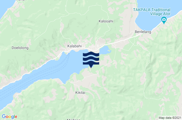 Mappa delle Getijden in Kabupaten Alor, Indonesia