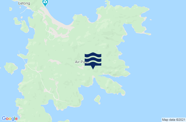 Mappa delle Getijden in Kabupaten Kepulauan Anambas, Indonesia