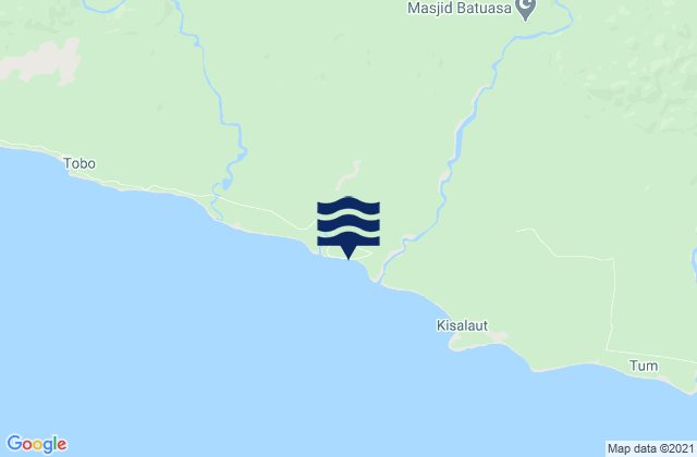 Mappa delle Getijden in Kabupaten Seram Bagian Timur, Indonesia