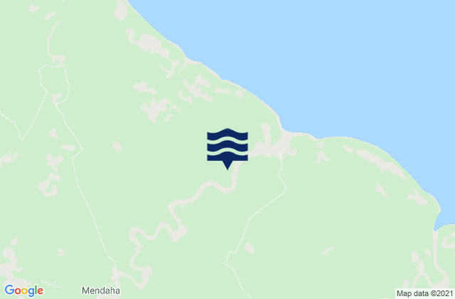 Mappa delle Getijden in Kabupaten Tanjung Jabung Timur, Indonesia
