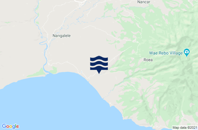 Mappa delle Getijden in Kaca, Indonesia