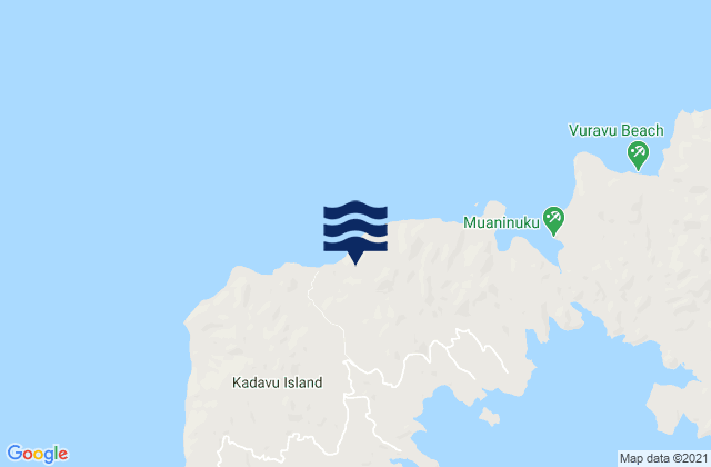Mappa delle Getijden in Kadavu Province, Fiji