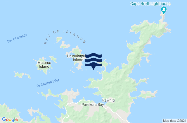 Mappa delle Getijden in Kaingahoa Bay, New Zealand