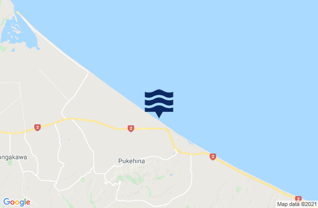 Mappa delle Getijden in Kaiwaka Bay, New Zealand