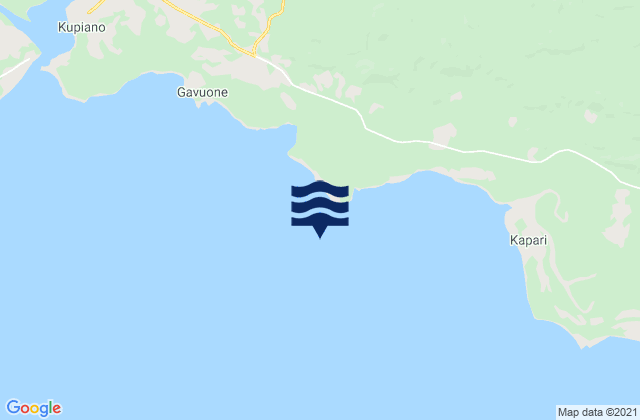 Mappa delle Getijden in Kaligola Point, Papua New Guinea