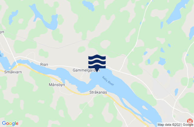 Mappa delle Getijden in Kalix Kommun, Sweden