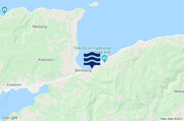 Mappa delle Getijden in Kamentaha, Indonesia