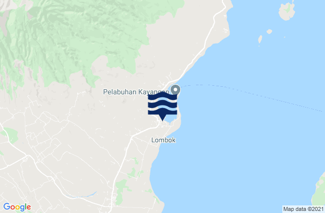 Mappa delle Getijden in Kampungbaru, Indonesia