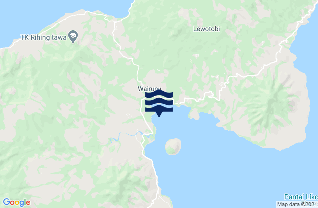 Mappa delle Getijden in Kanada, Indonesia